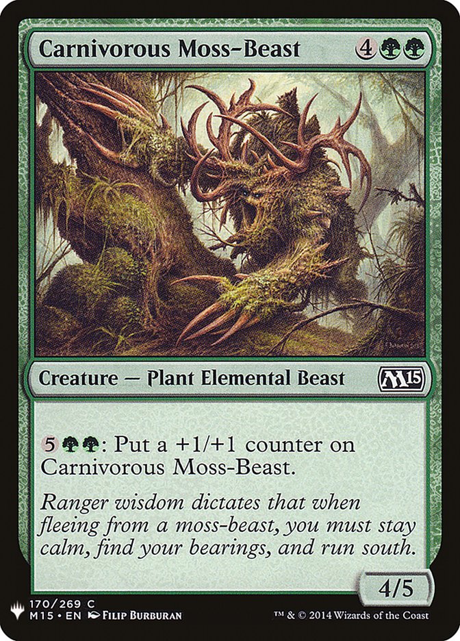 Carnivorous Moss-Beast [Mystery Booster] | Silver Goblin