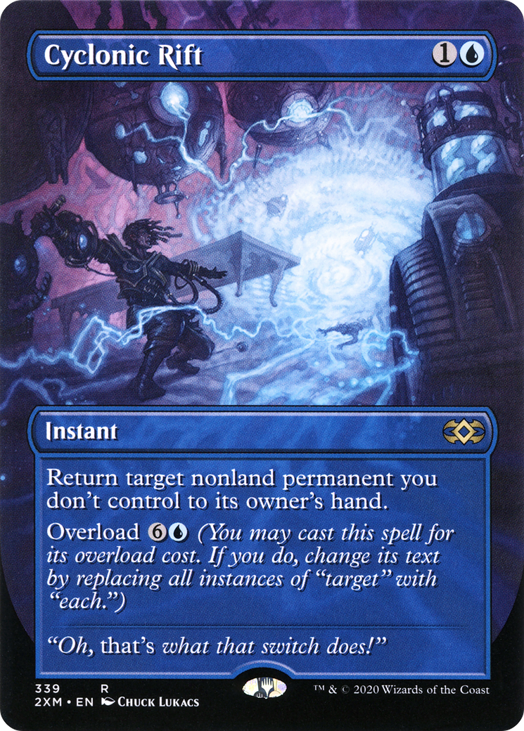 Cyclonic Rift (Borderless) (339) Foil - Double Masters