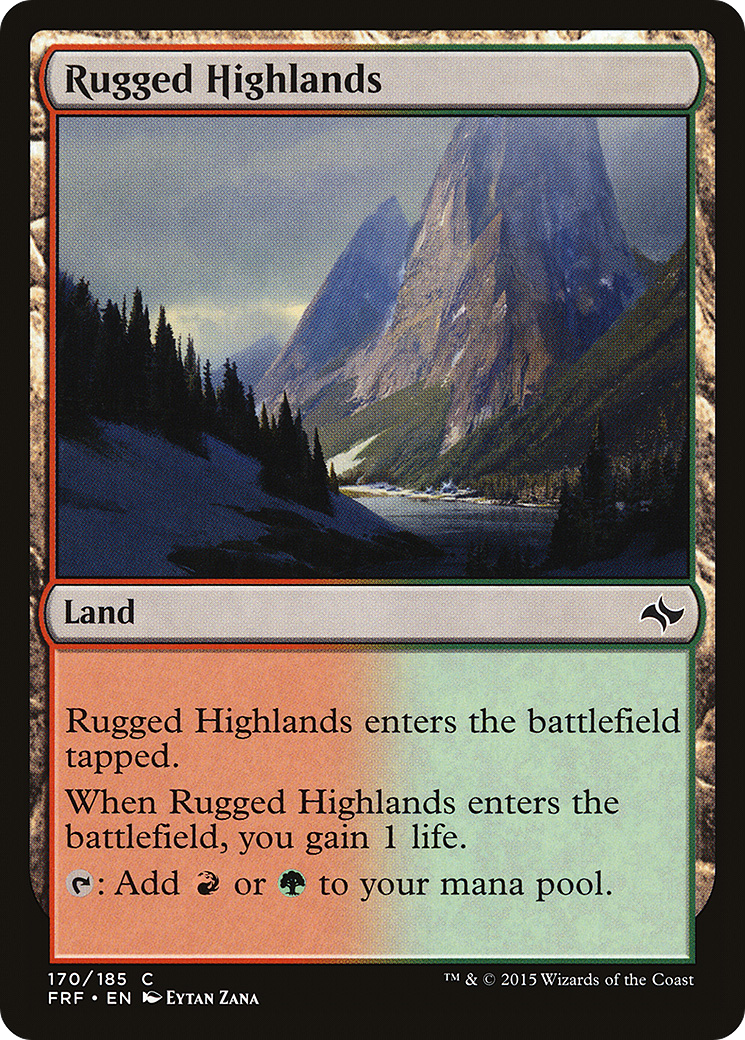 Rugged Highlands (170) Foil - Fate Reforged