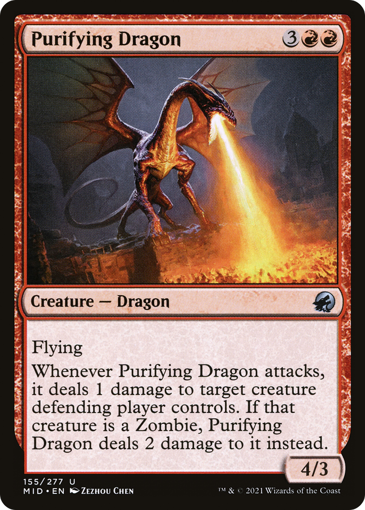 Purifying Dragon (155) Foil - Innistrad: Midnight Hunt