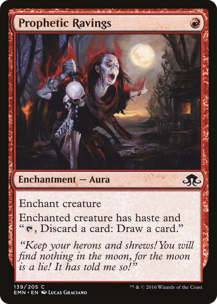 Prophetic Ravings (139) Foil - Eldritch Moon