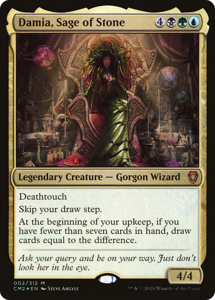 Damia, Sage of Stone (002) Foil - Commander Anthology Volume II
