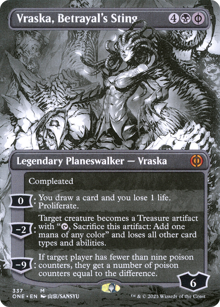 Vraska, Betrayal's Sting (Borderless Manga) [Phyrexia: All Will Be One]