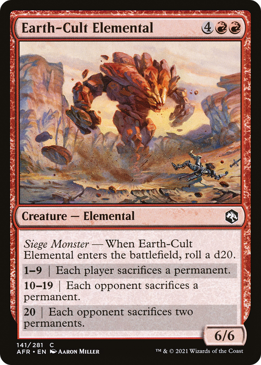 Earth-Cult Elemental (141) - Adventures in the Forgotten Realms