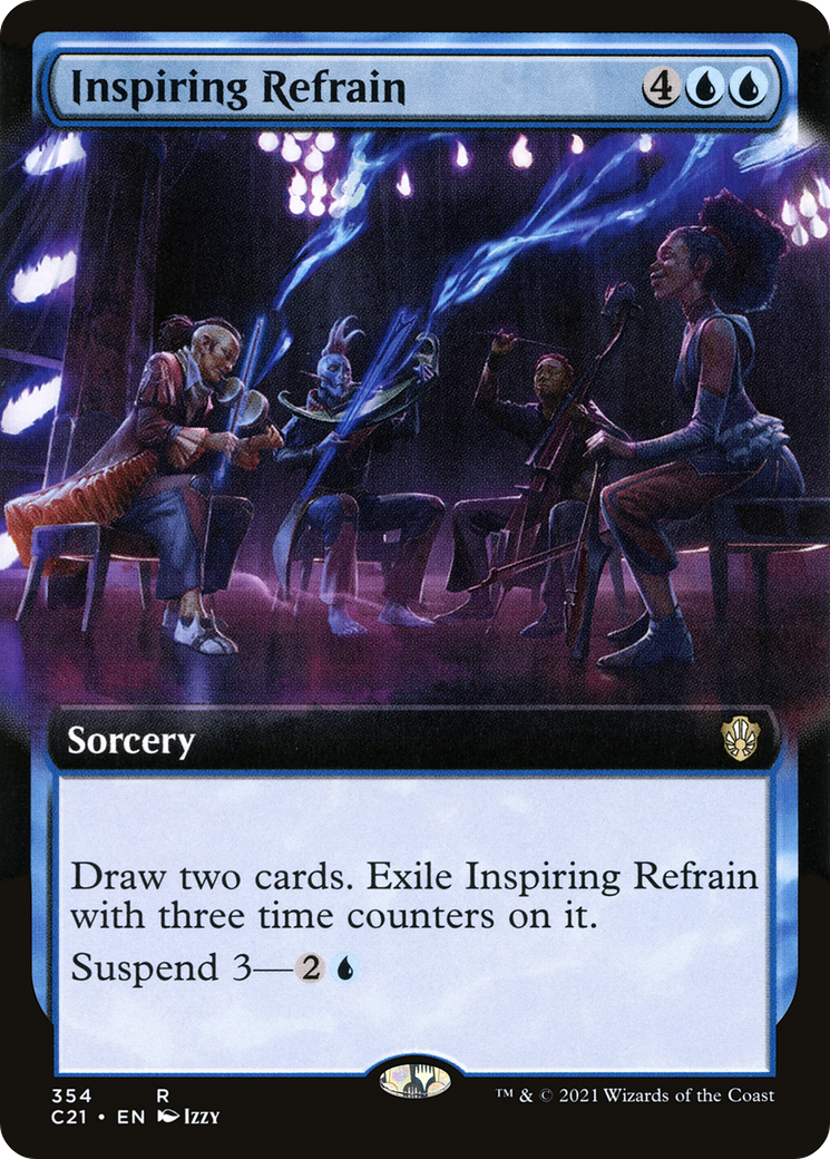 Inspiring Refrain (Extended Art) (354) - Commander 2021