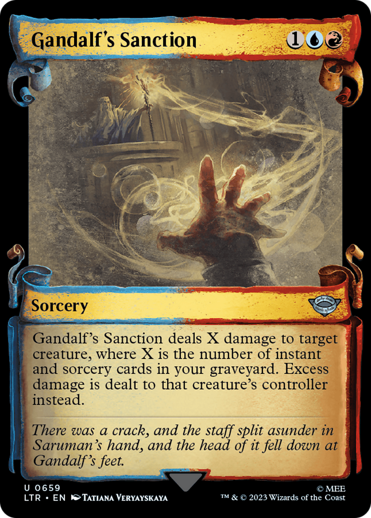 Gandalf's Sanction (Showcase) (659) Foil - The Lord of the Rings: Tales of Middle-earth