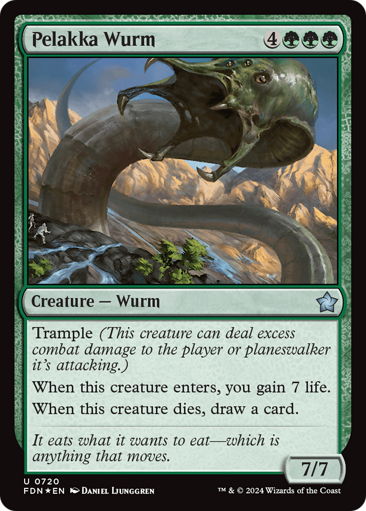 Pelakka Wurm [Foundations] | Silver Goblin