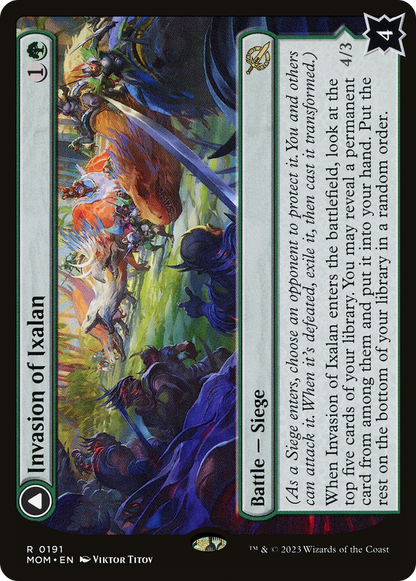 Invasion of Ixalan // Belligerent Regisaur (191) Foil - March of the Machine