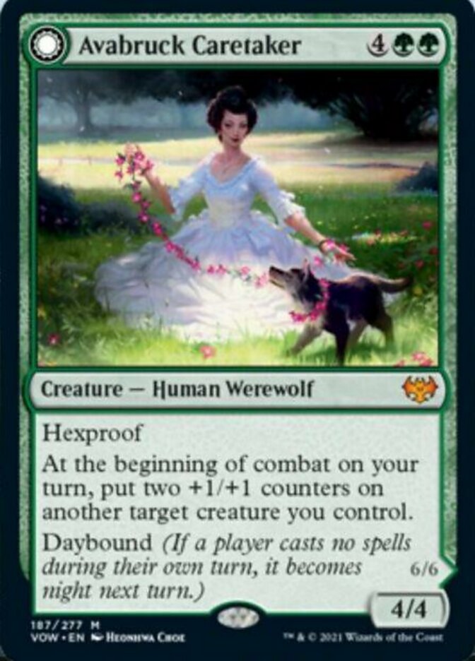 Avabruck Caretaker // Hollowhenge Huntmaster (187) - Innistrad: Crimson Vow