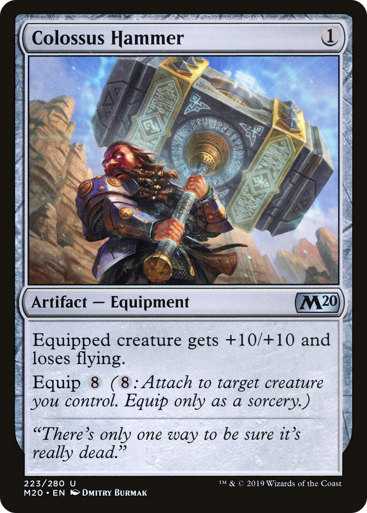 Colossus Hammer (223) Foil - Core Set 2020