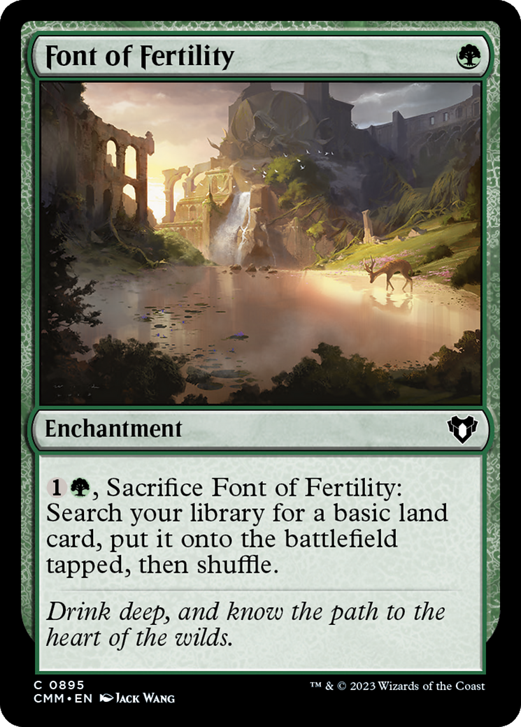 Font of Fertility [Commander Masters] | Silver Goblin