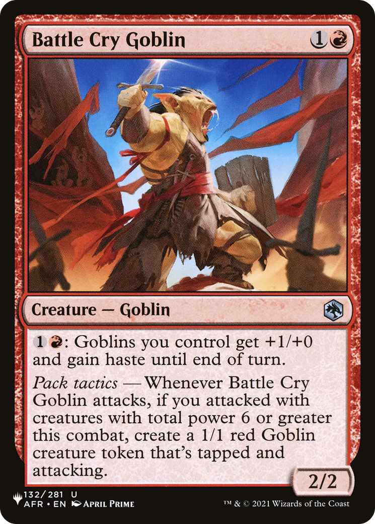 Battle Cry Goblin [The List Reprints] | Silver Goblin