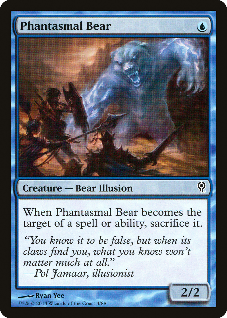 Phantasmal Bear [Duel Decks: Jace vs. Vraska] | Silver Goblin