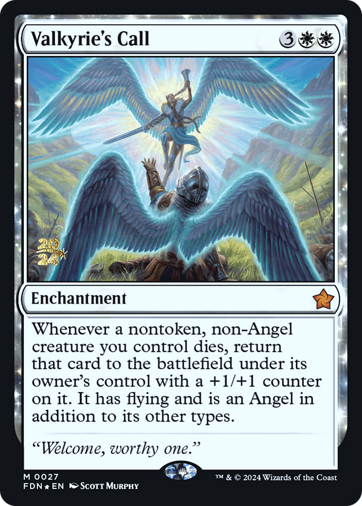 Valkyrie's Call [Foundations Prerelease Promos] | Silver Goblin