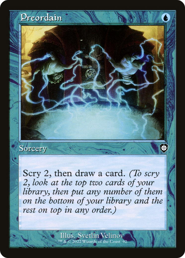 Preordain (Retro) (092) - The Brothers' War Commander