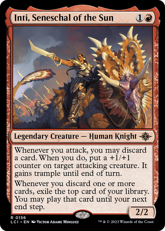 Inti, Seneschal of the Sun (156) Foil - The Lost Caverns of Ixalan