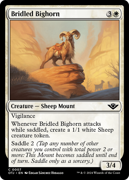 Bridled Bighorn (007) Foil - Outlaws of Thunder Junction