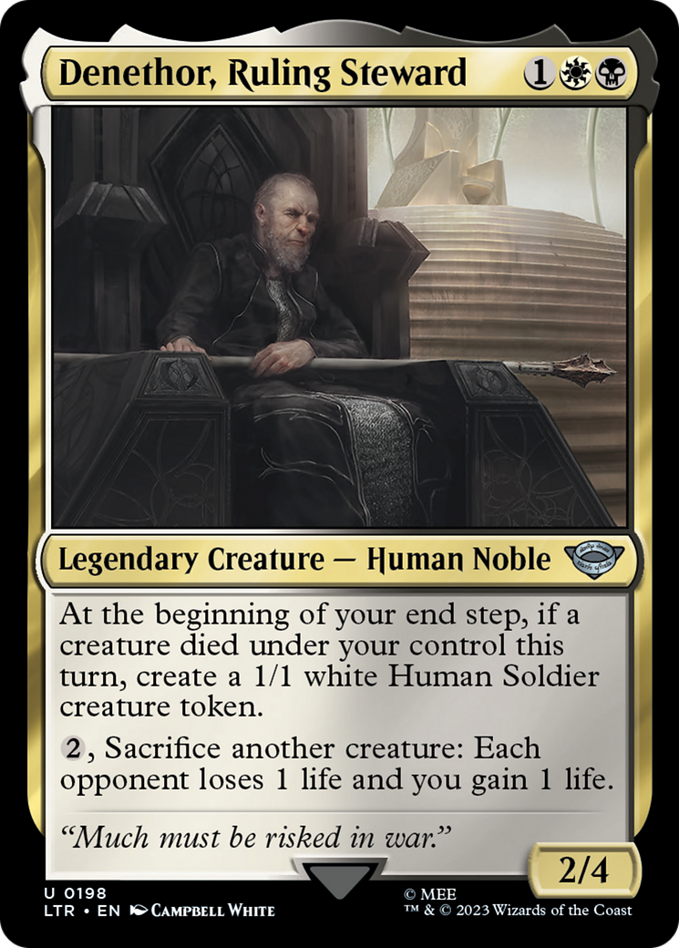 Denethor, Ruling Steward (198) Foil - The Lord of the Rings: Tales of Middle-earth