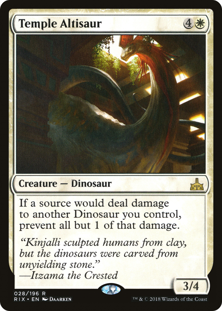 Temple Altisaur (028) - Rivals of Ixalan