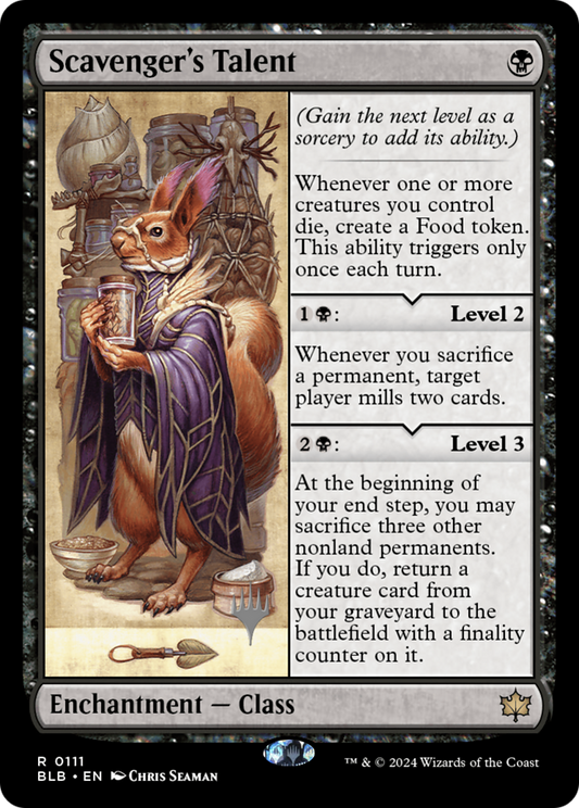 Scavenger's Talent (Promo Pack) [Bloomburrow Promos] Foil