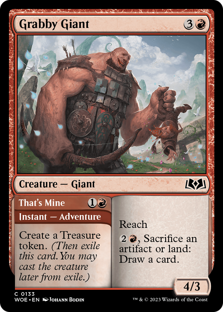 Grabby Giant // That's Mine (133) - Wilds of Eldraine