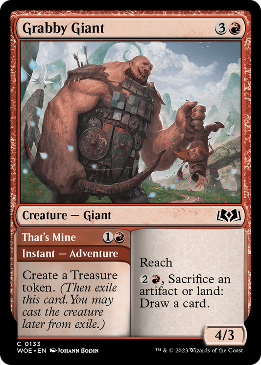 Grabby Giant (133) Foil - Wilds of Eldraine
