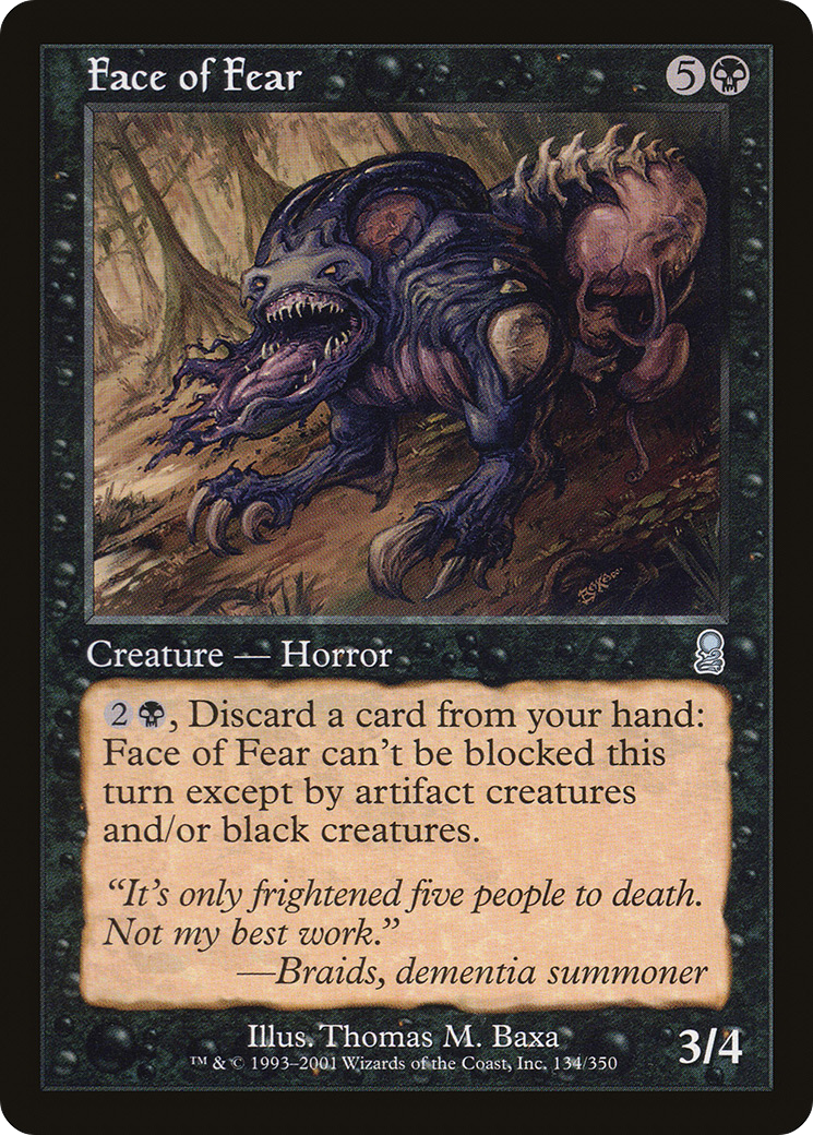 Face of Fear (134) Foil - Odyssey