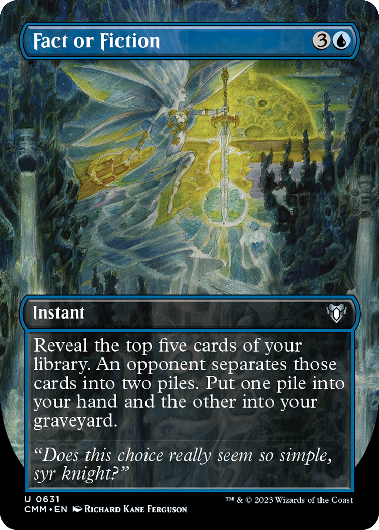 Fact or Fiction (Borderless) (631) - Commander Masters