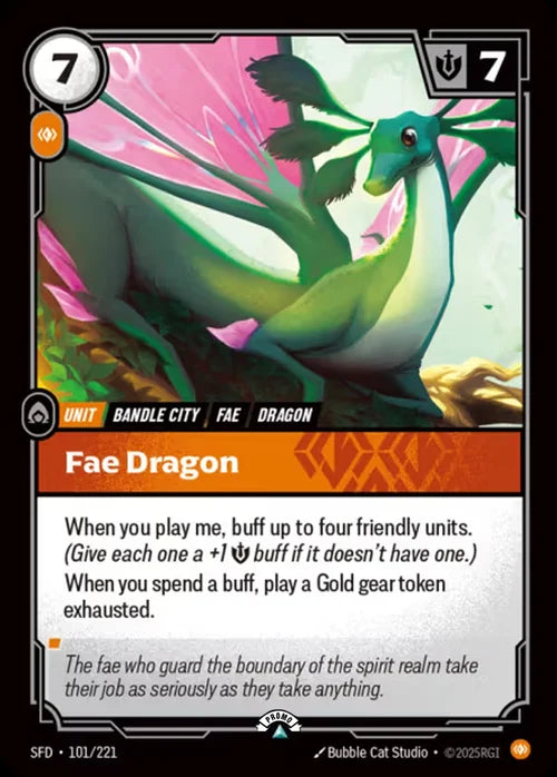 Fae Dragon (101) Foil - Riftbound Promotional Cards
