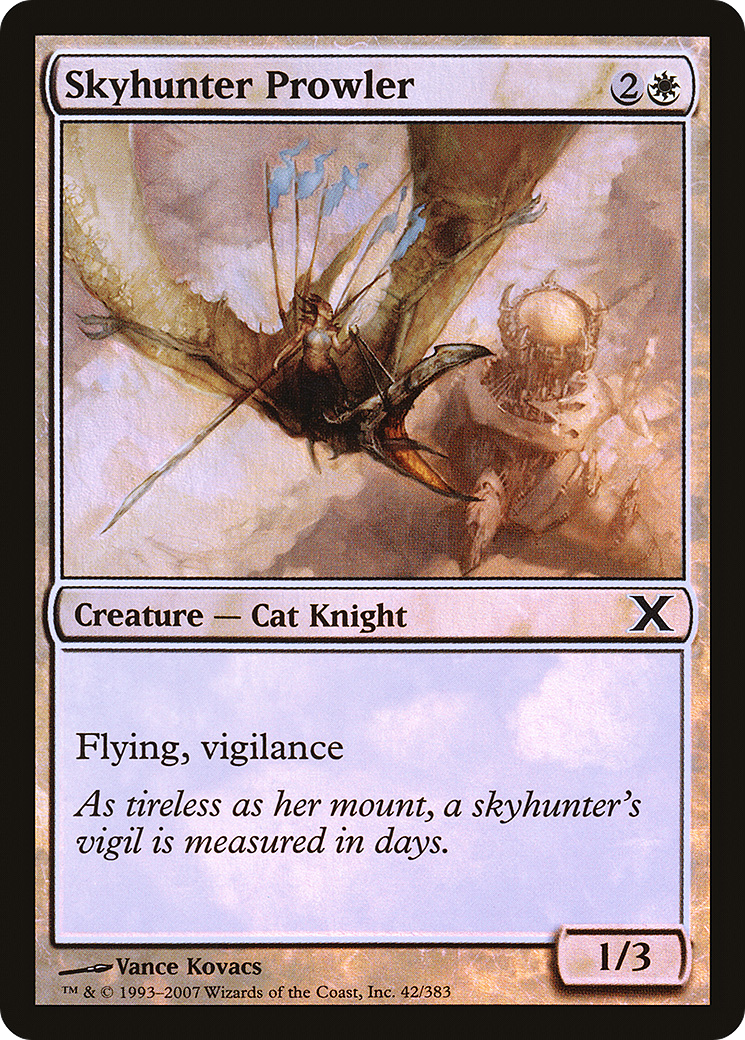 Skyhunter Prowler (42) Foil - Tenth Edition