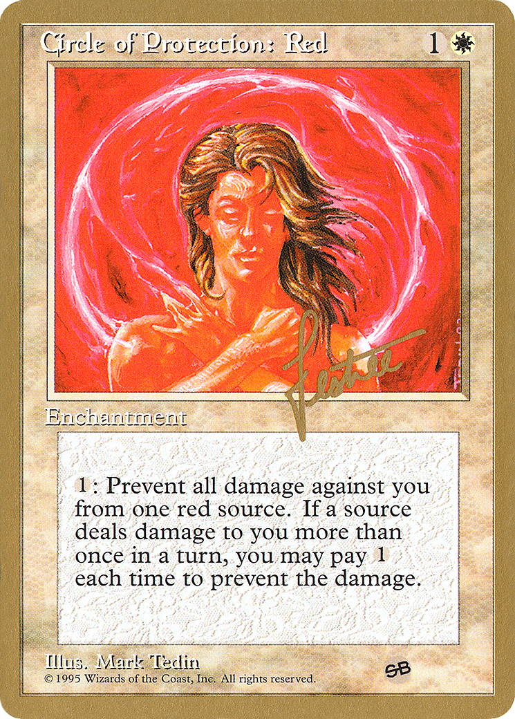 Circle of Protection: Red (bl17sb) - Pro Tour Collector Set