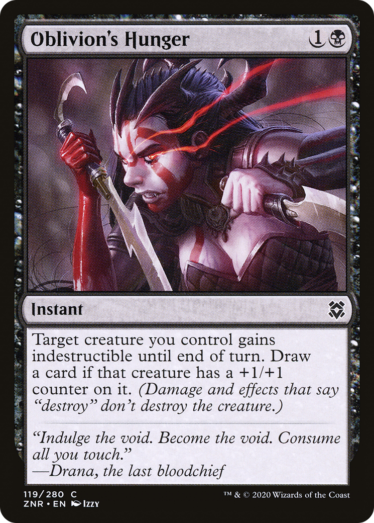 Oblivion's Hunger (119) Foil - Zendikar Rising