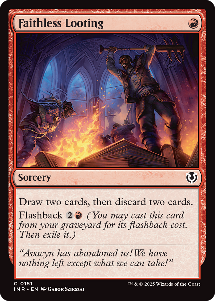 Faithless Looting (151) Foil - Innistrad Remastered