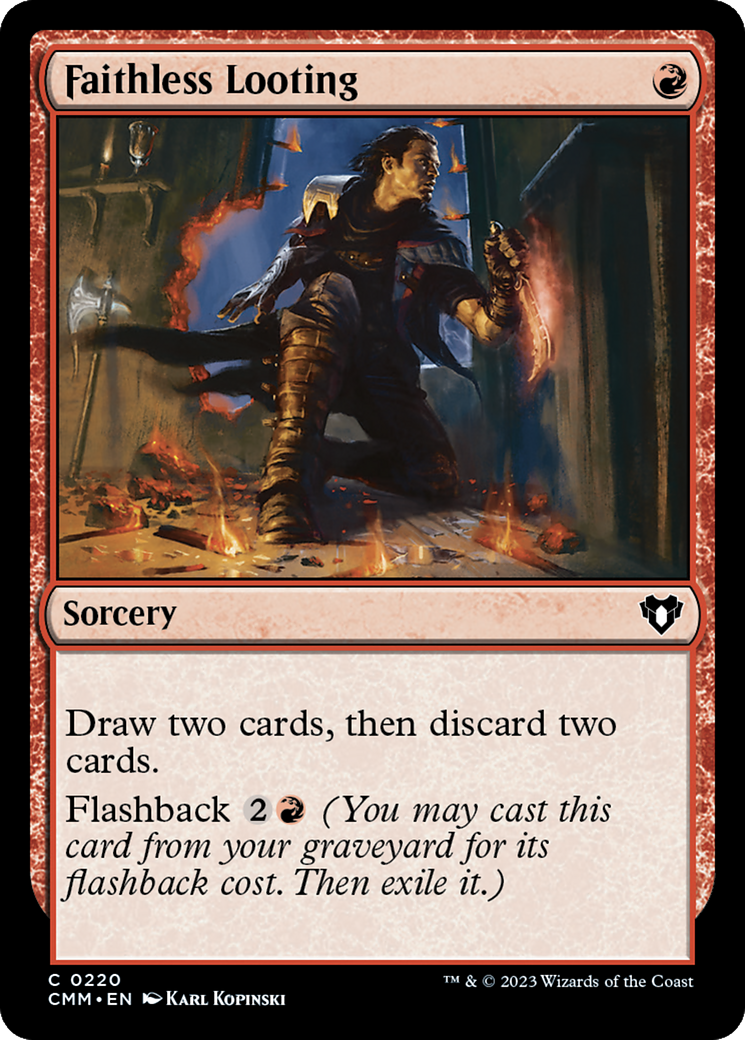 Faithless Looting (220) - Commander Masters
