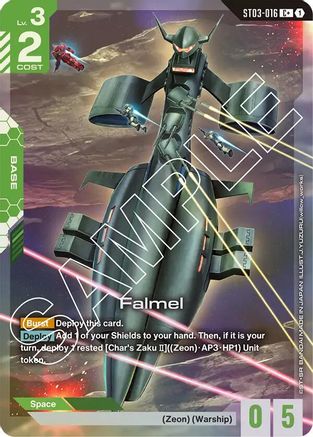 Falmel (C+) (ST03-016) Holofoil - Starter Deck 03: Zeons Rush