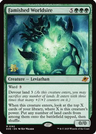 Famished Worldsire (Prerelease) (182) Foil - Edge of Eternities