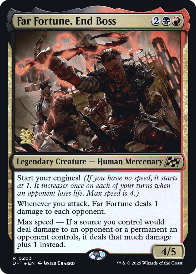 Far Fortune, End Boss (Prerelease) (203) Foil - Aetherdrift