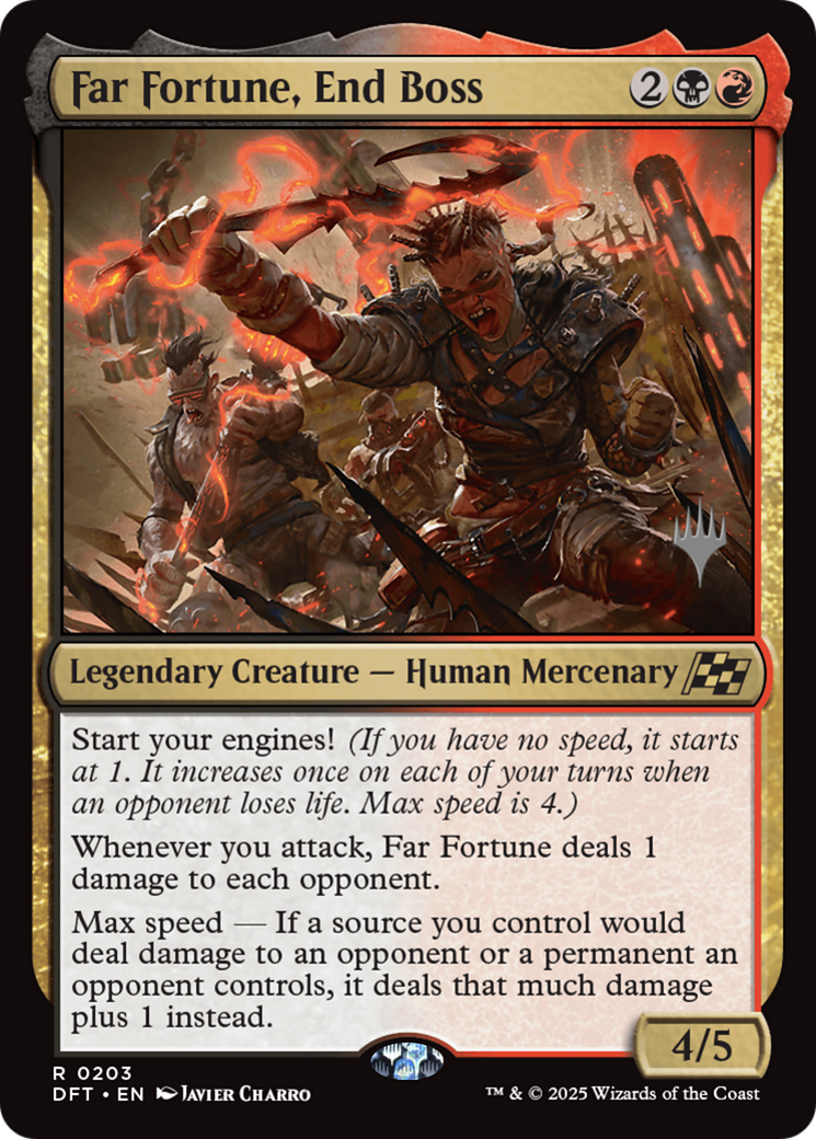 Far Fortune, End Boss (Promo Pack) (203) Foil - Aetherdrift