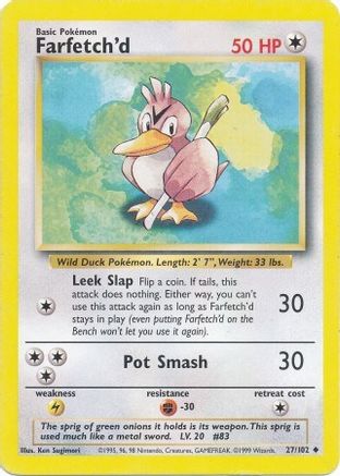 Farfetch'd (27) - Base Set