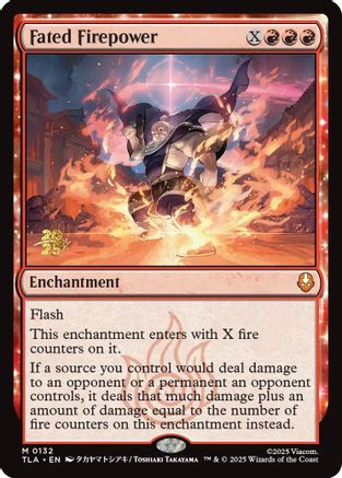 Fated Firepower (Prerelease) (132) Foil - Avatar: The Last Airbender