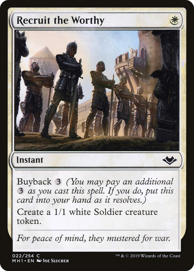 Recruit the Worthy (022) Foil - Modern Horizons