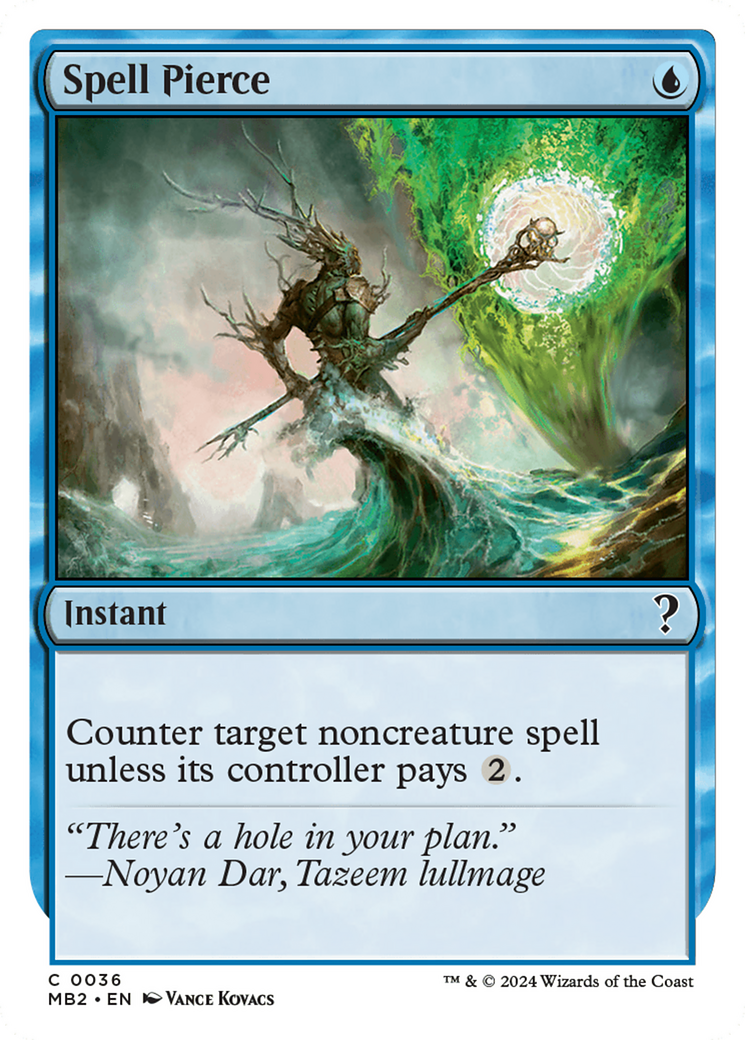 Spell Pierce (White Border) (036) - Mystery Booster 2