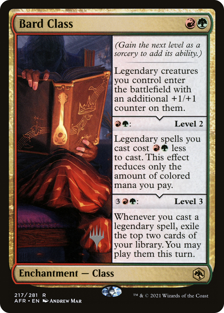 Bard Class (217p) Foil - Adventures in the Forgotten Realms Promos