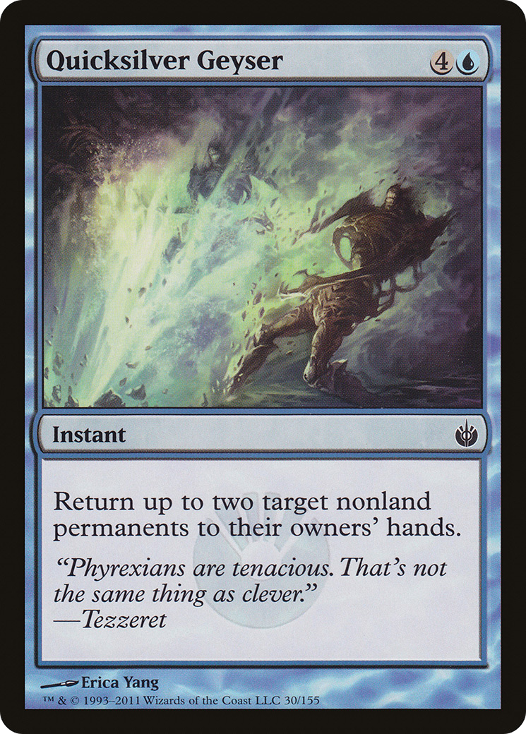 Quicksilver Geyser (030) Foil - Mirrodin Besieged