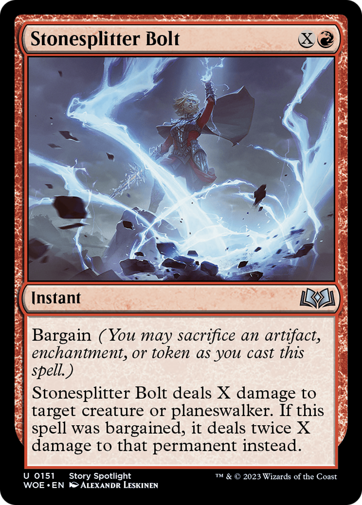 Stonesplitter Bolt (151) - Wilds of Eldraine