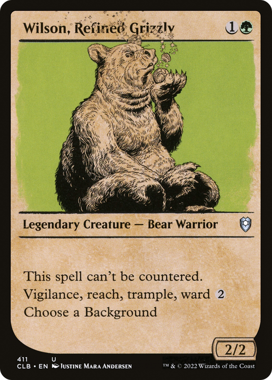 Wilson, Refined Grizzly (Showcase) (411) - Commander Legends: Battle for Baldur's Gate