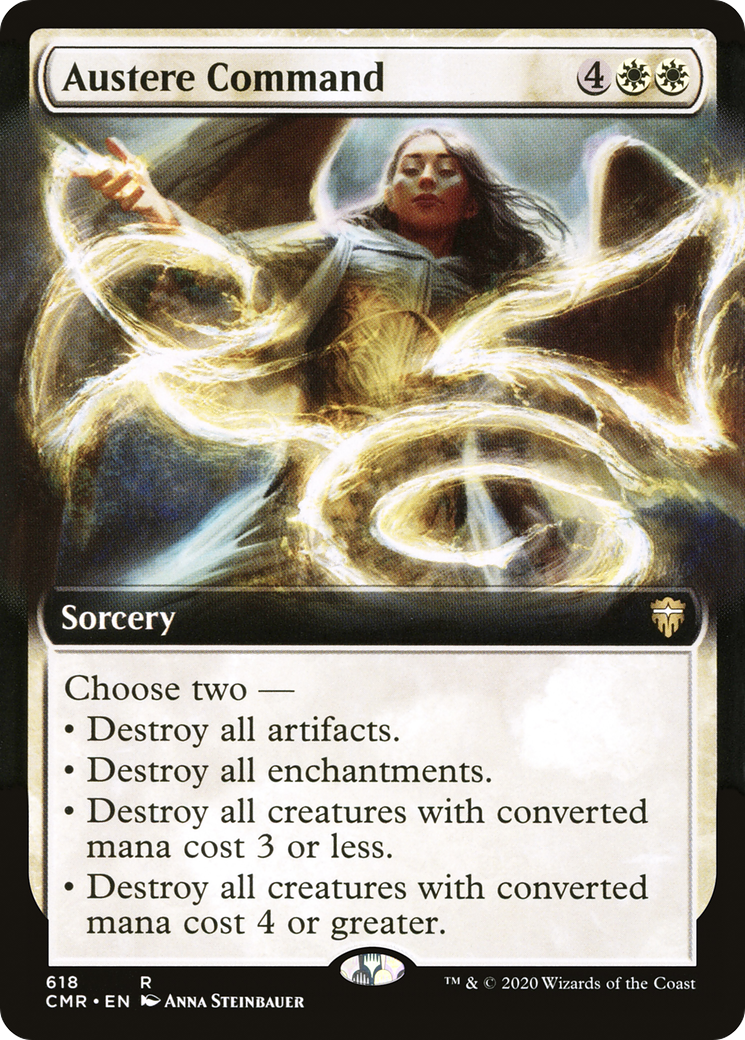 Austere Command (Extended Art) (618) Foil - Commander Legends