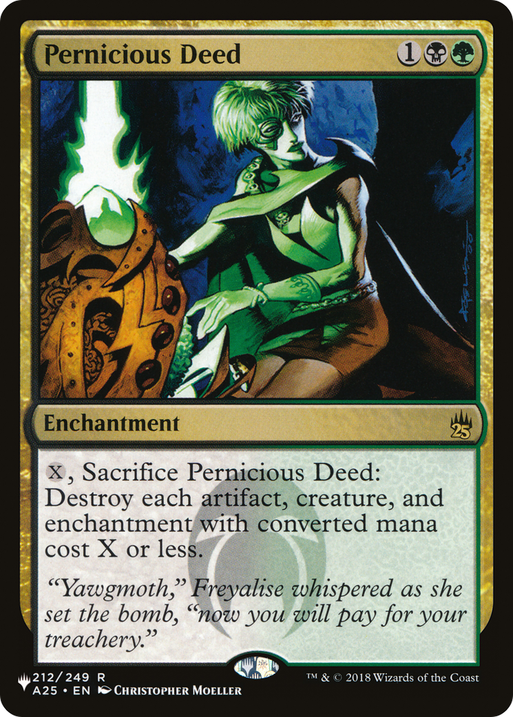 Pernicious Deed (A25-212) - The List