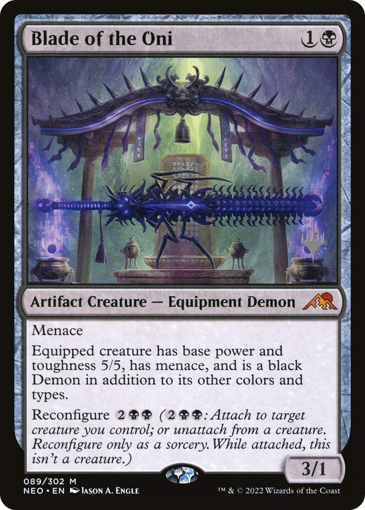 Blade of the Oni (89p) Foil - Kamigawa: Neon Dynasty Promos