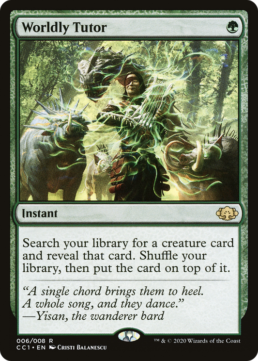 Worldly Tutor (006) - Commander Collection: Green